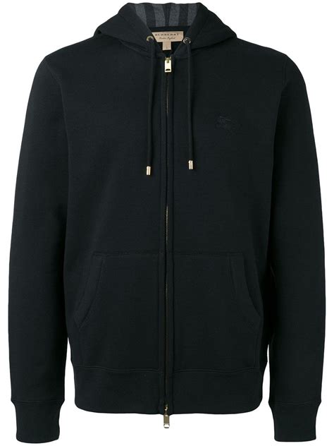 black burberry hoodie|burberry black zip up hoodie.